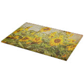 Zonnebloem  Geel Land Rustisch Snijplank (Hoek)