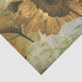 Zonnebloem Geel  Land Textuur Floral Tissuepapier (Detail)