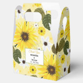 Zonnebloem Geel Landelijke Bloementuin | Trouwen Bedankdoosjes (Geopend)