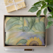 Zonnebloem Geel ontkleurd Florence Waterverf Art Tissuepapier (Geschenk)