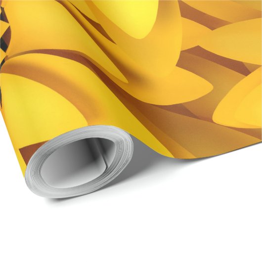 Zonnebloem geel oranje kleur macro close up back-u cadeaupapier (Rol Hoek)