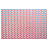 Zonnebloem Geel Roze Blauw Chic Florence Pattern Stof (Yard (91,4 cm))