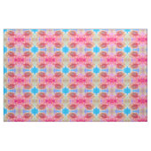 Zonnebloem Geel Roze Blauwe Boho Chic Floral Stof (Fat Quarter)