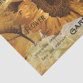 Zonnebloem Geel Schitterend Land Ephemeron Manuscr Tissuepapier (Detail)