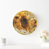 Zonnebloem Geel Schitterend Landelijk Ontwerp Grote Klok (Huis)