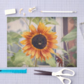 Zonnebloem Geel Sinaasappel Bijentuin Ontschrootho Tissuepapier (Craft)