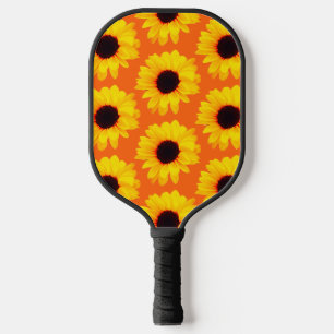 Zonnebloem Geel Sinaasappel Kleurrijke Pickleball Paddle