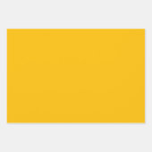 Zonnebloem Geel Stevige Kleur | Klassiek | Elegant Inpakpapier Vel (Voorkant 2)