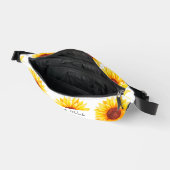 Zonnebloem Geel Wit Bloem Heuptasje (Open)