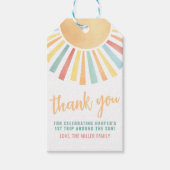 Zonnebloem Geel Zon Baby Cadeaulabel (Voorkant)