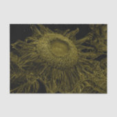 Zonnebloem Geel Zwart Bloemenkunst Decoupage Tissuepapier (Voorkant)