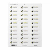 Zonnebloem Geel Zwart-wit Aussie-etiket Etiket (Full Sheet)