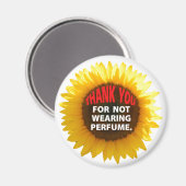 Zonnebloem Geen Parfum Magneet (Voorkant / Achterkant)