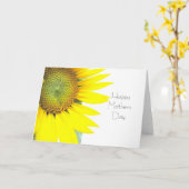 Zonnebloem Gefeliciteerd Moederdag Kaart (Gele Bloem)