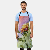 Zonnebloem geheimen bij zonsondergang schort (Gedragen)
