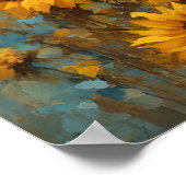 Zonnebloem Geit Poster (Hoek)