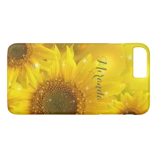 Zonnebloem Gele Bloem Gepersonaliseerd Case-Mate iPhone Case (Achterkant (Horizontaal))