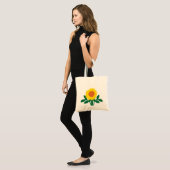 Zonnebloem Gele Bloem Tote Bag (Voorkant (model))