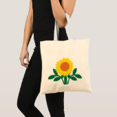 Zonnebloem Gele Bloem Tote Bag (Voorkant (product))