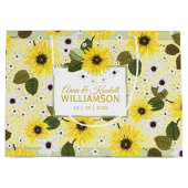 Zonnebloem Gele Bloemen  Groot Cadeauzakje (Voorkant)