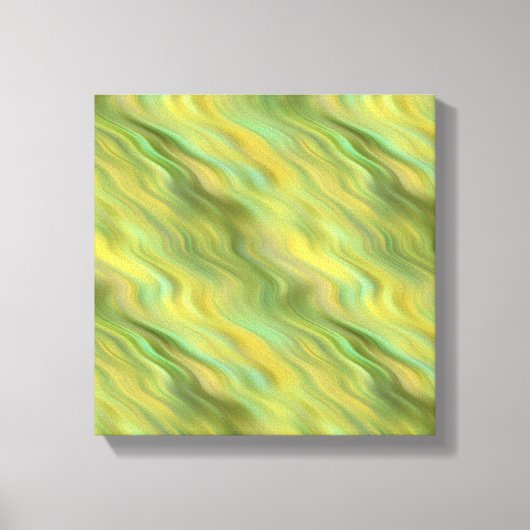 Zonnebloem Gele Golf Textuur Canvas Afdruk (Voorkant)