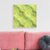 Zonnebloem Gele Golf Textuur Canvas Afdruk (Insitu (Woonkamer))