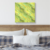 Zonnebloem Gele Golf Textuur Canvas Afdruk (Insitu (Slaapkamer))