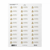Zonnebloem Gele Labrador Retriever Etiket (Full Sheet)
