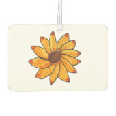Zonnebloem Gele Marker Hand getekend Luchtverfrisser (Achterkant)