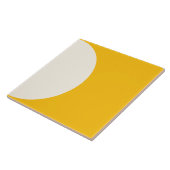 Zonnebloem Gele Moderne Geometrische Halve Cirkel Tegeltje (Zijkant)