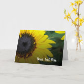 Zonnebloem Gele tuinbloem Aangepast Kaart (Gele Bloem)