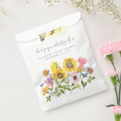 Zonnebloem Gele Waterverf Florence Baby shower Bedankzakje (Gezegeld)