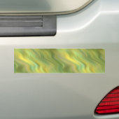 Zonnebloem Gele Wavy Textuur Bumpersticker (Op auto)