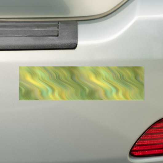 Zonnebloem Gele Wavy Textuur Bumpersticker (Op auto)