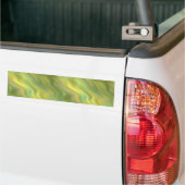 Zonnebloem Gele Wavy Textuur Bumpersticker (Op Truck)