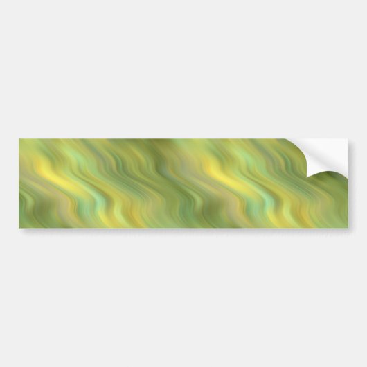 Zonnebloem Gele Wavy Textuur Bumpersticker (Voorkant)