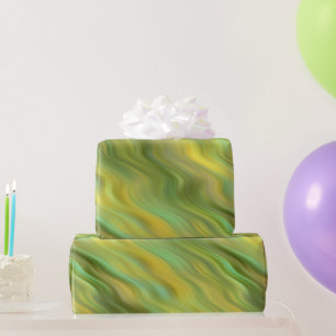 Zonnebloem Gele Wavy Textuur Cadeaupapier