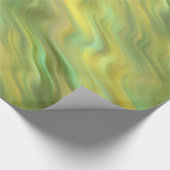 Zonnebloem Gele Wavy Textuur Cadeaupapier (Hoek)