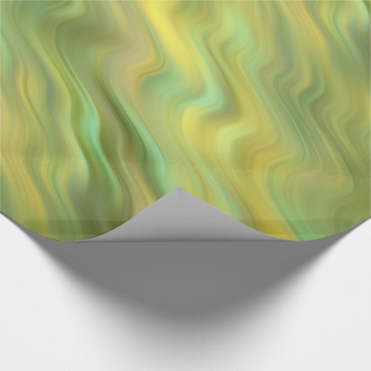 Zonnebloem Gele Wavy Textuur Cadeaupapier (Hoek)