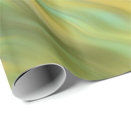 Zonnebloem Gele Wavy Textuur Cadeaupapier (Rol Hoek)