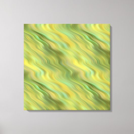 Zonnebloem Gele Wavy Textuur Canvas Afdruk (Voorkant)