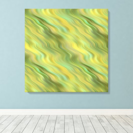 Zonnebloem Gele Wavy Textuur Canvas Afdruk (Insitu (Houten vloer))