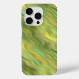 Zonnebloem Gele Wavy Textuur iPhone 15 Pro Case