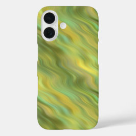 Zonnebloem Gele Wavy Textuur iPhone 16 Hoesje