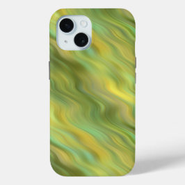 Zonnebloem Gele Wavy Textuur iPhone 15 Case