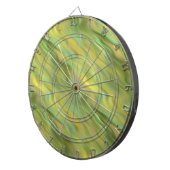 Zonnebloem Gele Wavy Textuur Dartbord (Voorkant Rechts)