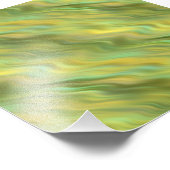 Zonnebloem Gele Wavy Textuur Foto Afdruk (Hoek)