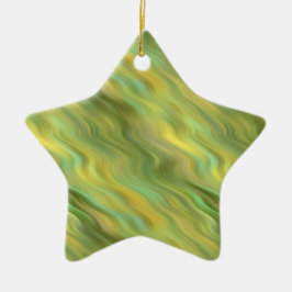 Zonnebloem Gele Wavy Textuur Keramisch Ornament