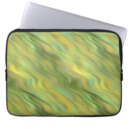 Zonnebloem Gele Wavy Textuur Laptop Sleeve