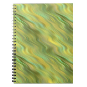 Zonnebloem Gele Wavy Textuur Notitieboek